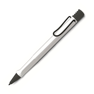 【限定／残りわずか】LAMY safari white with black clip ボールペン